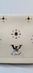 Borsa a mano Louis Vuitton Lockme avorio