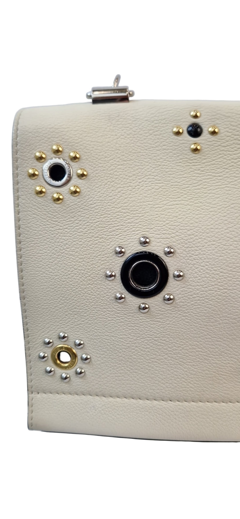 Borsa a mano Louis Vuitton Lockme avorio