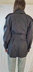 Trench Burberry Short Kensington Heritage Trench Coat nero