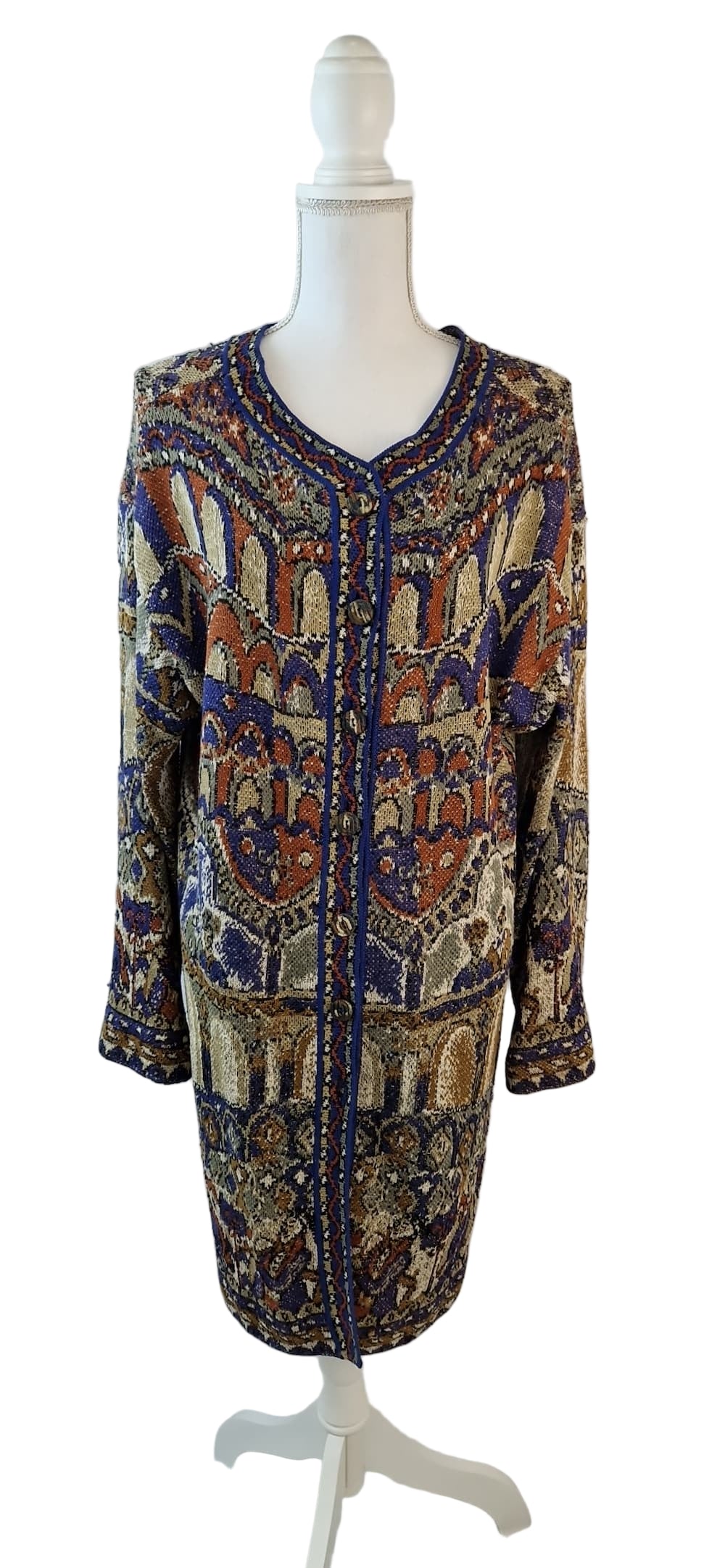 Vintage-Strickjacke von Missoni mit Zickzackmuster