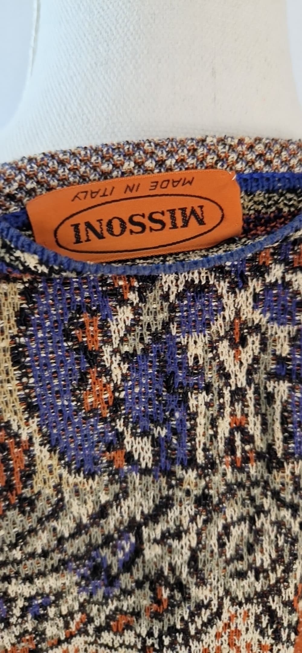 Vintage-Strickjacke von Missoni mit Zickzackmuster