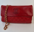 Chanel red shoulder bag