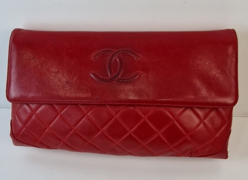 Chanel red shoulder bag