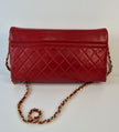 Chanel red shoulder bag