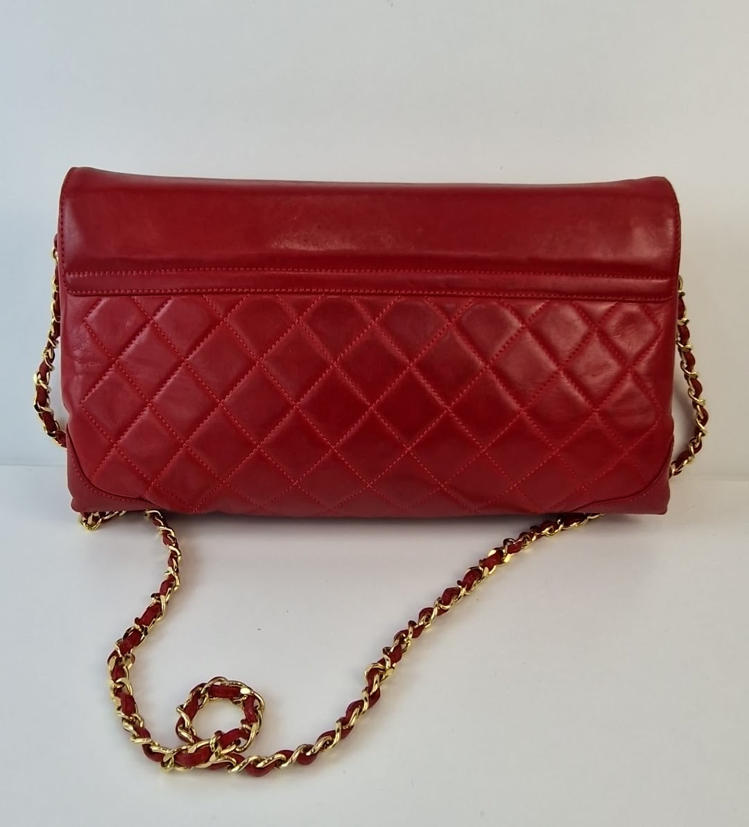 Chanel red shoulder bag