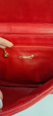 Chanel red shoulder bag
