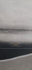schwarze Satin-Clutch von Christian Dior