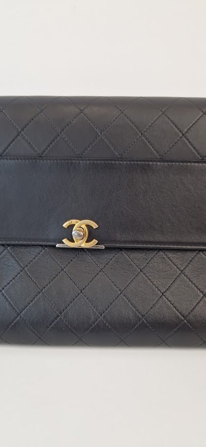 Pochette Chanel  Cc  Logo  Clutch  nera