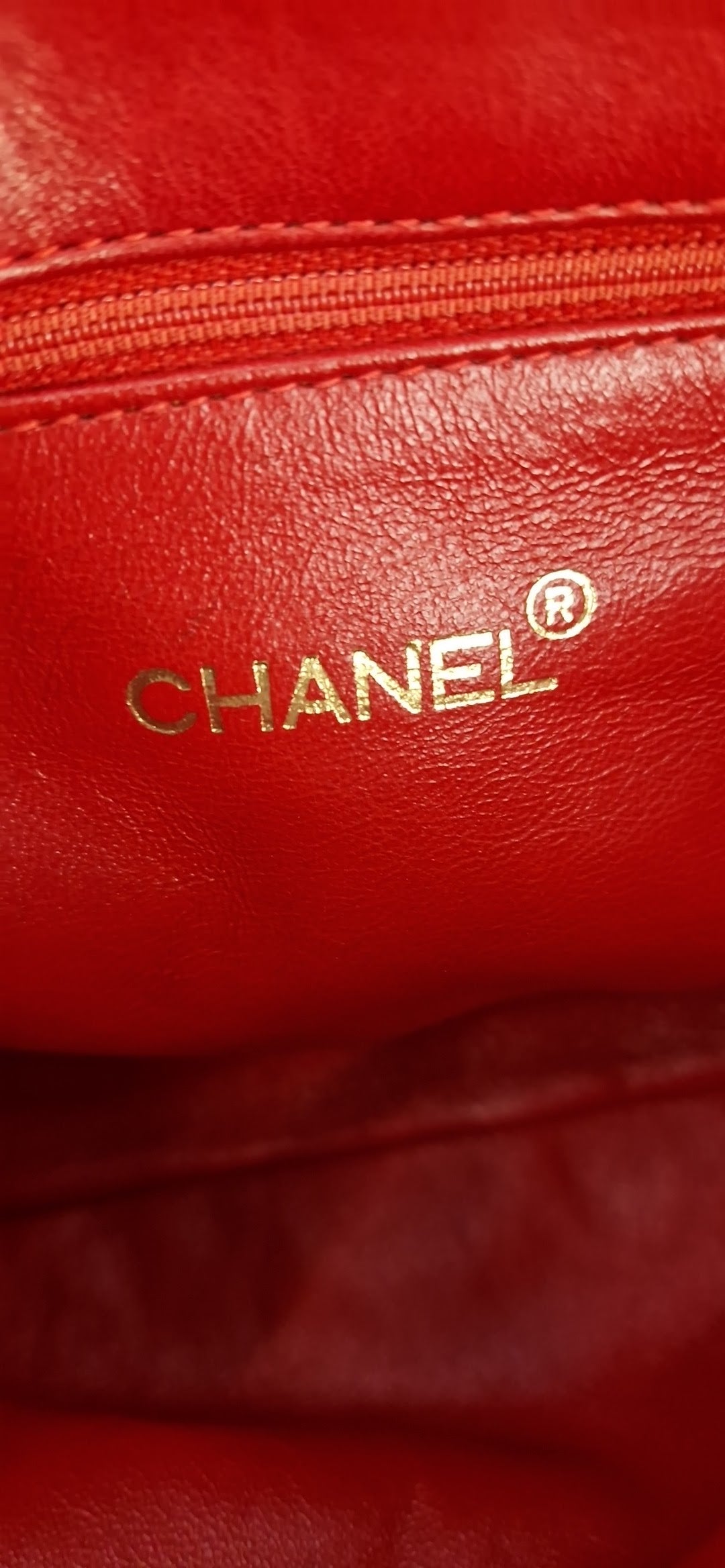 Chanel red shoulder bag
