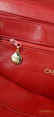 Chanel red shoulder bag