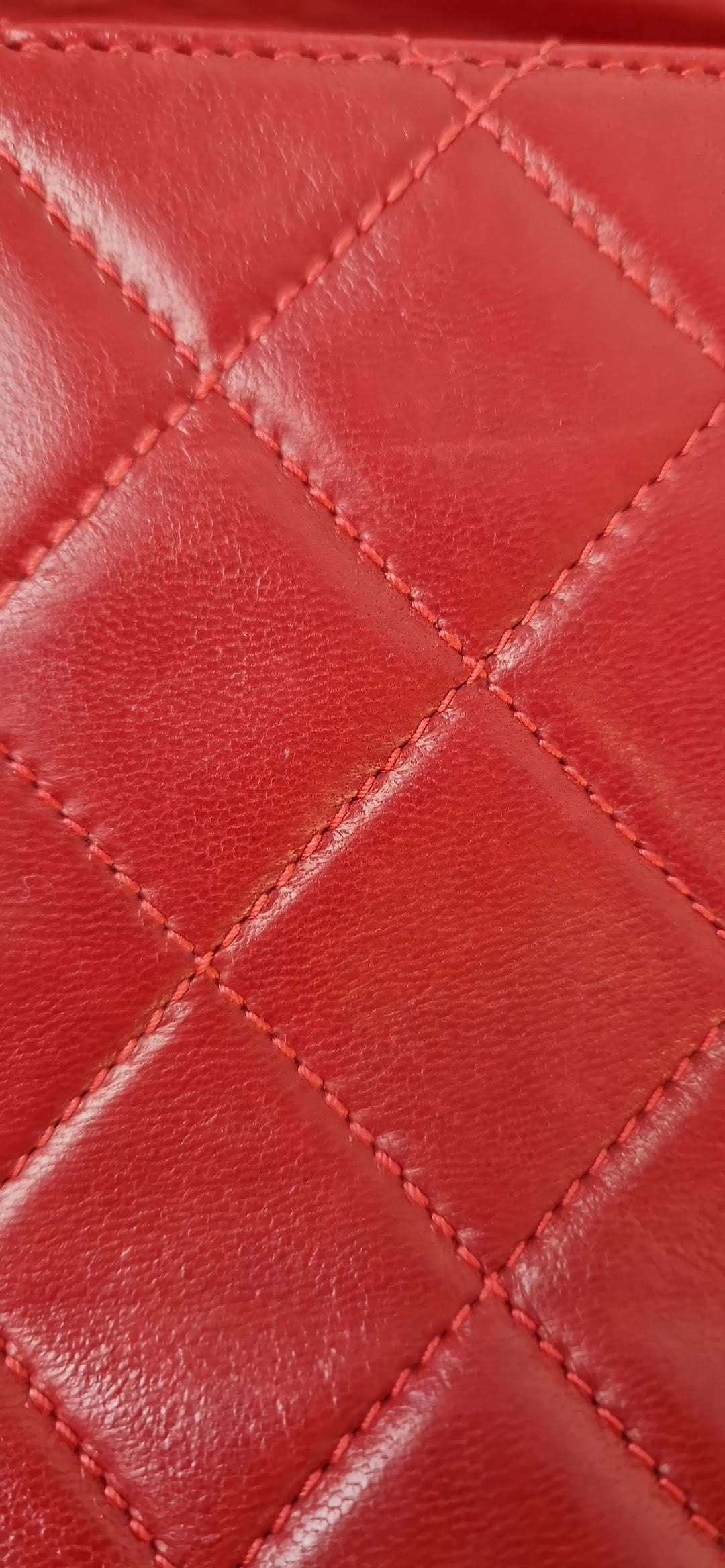 Chanel red shoulder bag