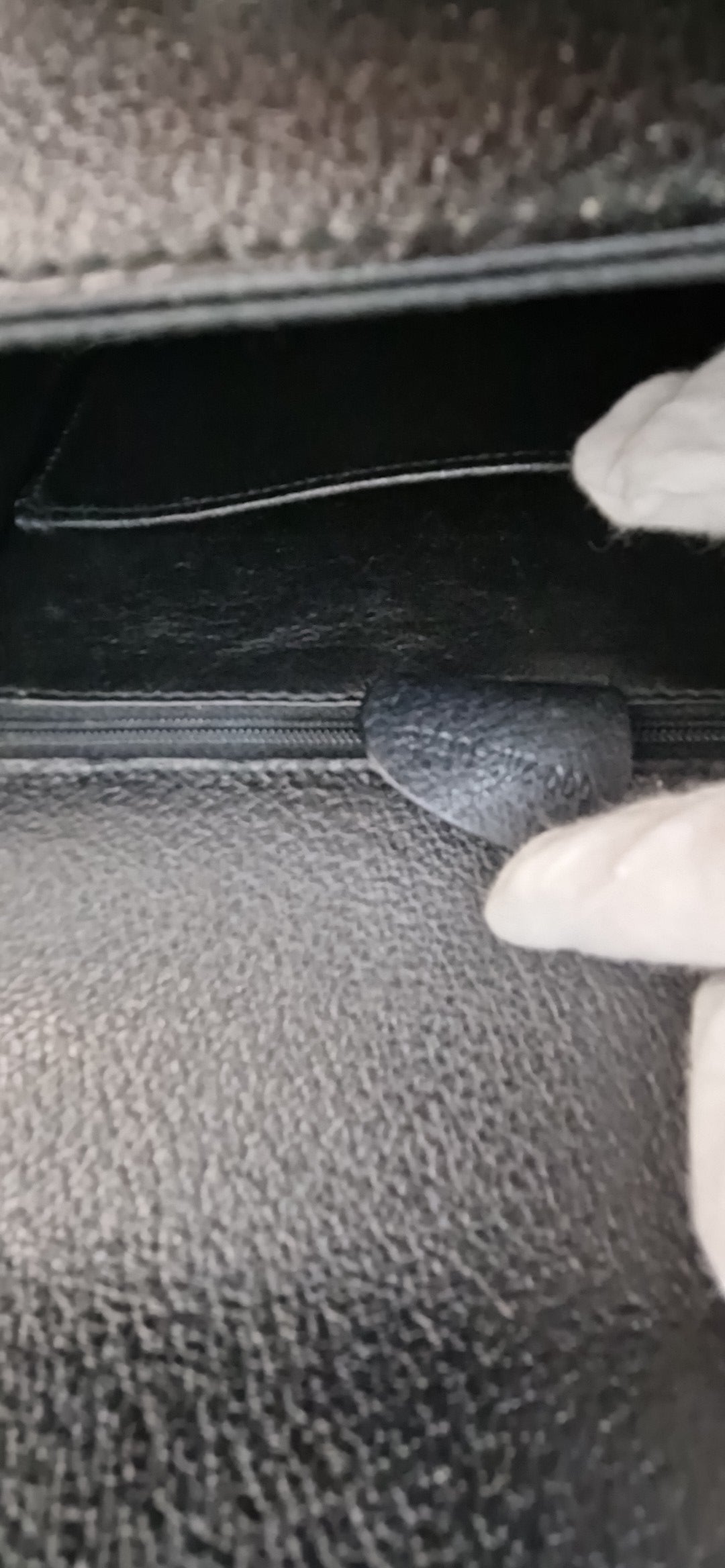 Gucci „Bamboo 1947“ kleine schwarze Lederhandtasche