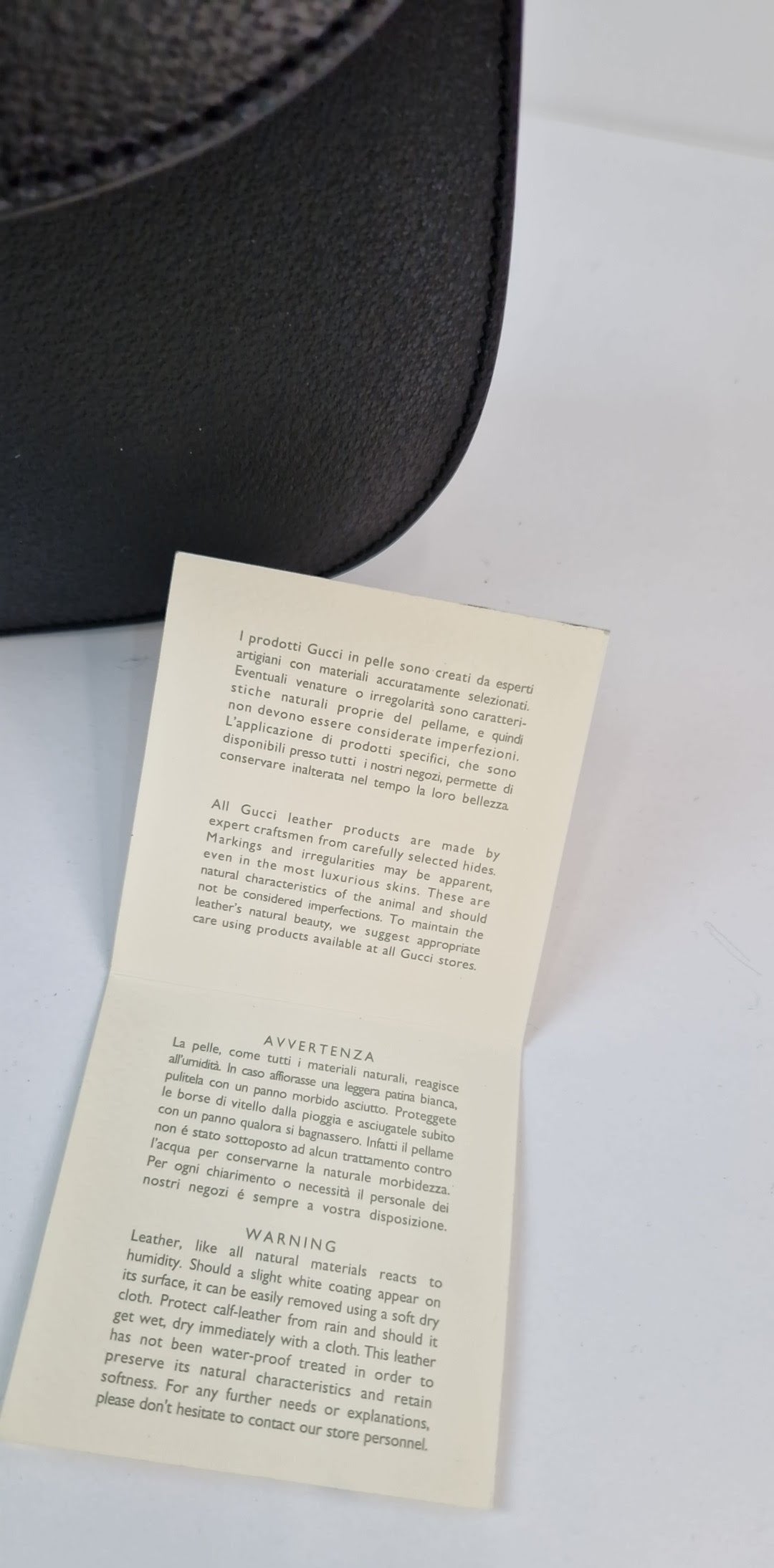 Gucci „Bamboo 1947“ kleine schwarze Lederhandtasche