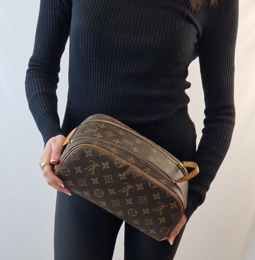 Trousse Louis Vuitton toilette doppio kit monogram