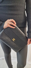 Pochette Chanel  Cc  Logo  Clutch  nera