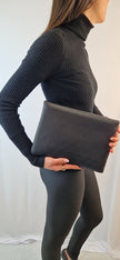 Pochette Chanel  Cc  Logo  Clutch  nera