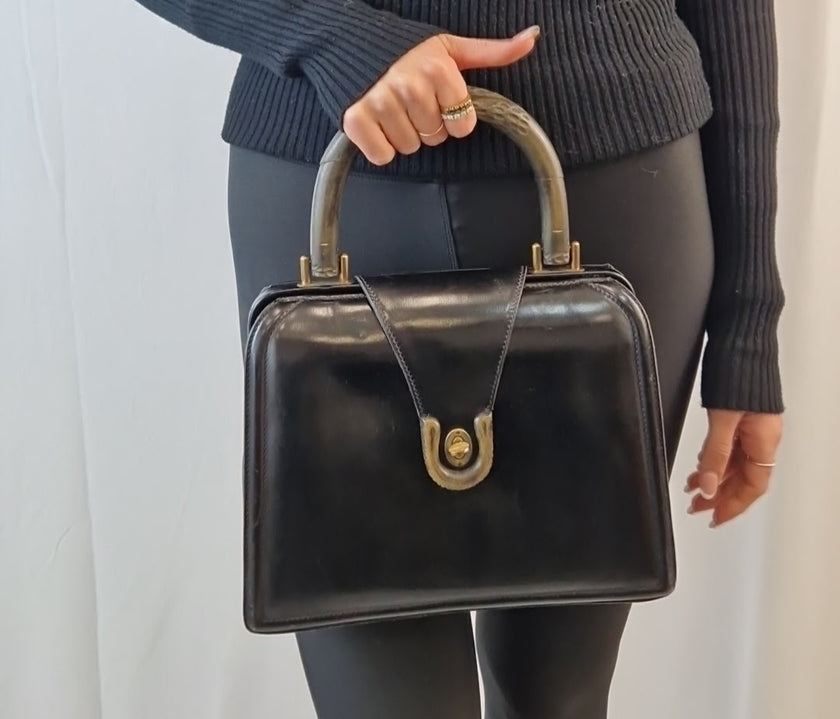 Gucci-Handtasche mit Griffen in Bambusoptik