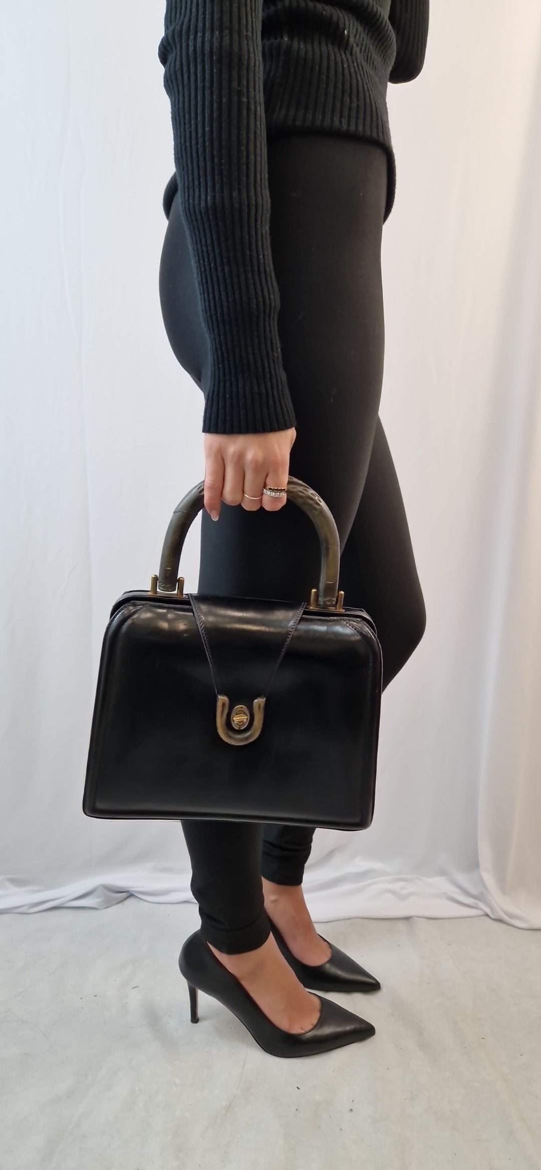 Gucci-Handtasche mit Griffen in Bambusoptik