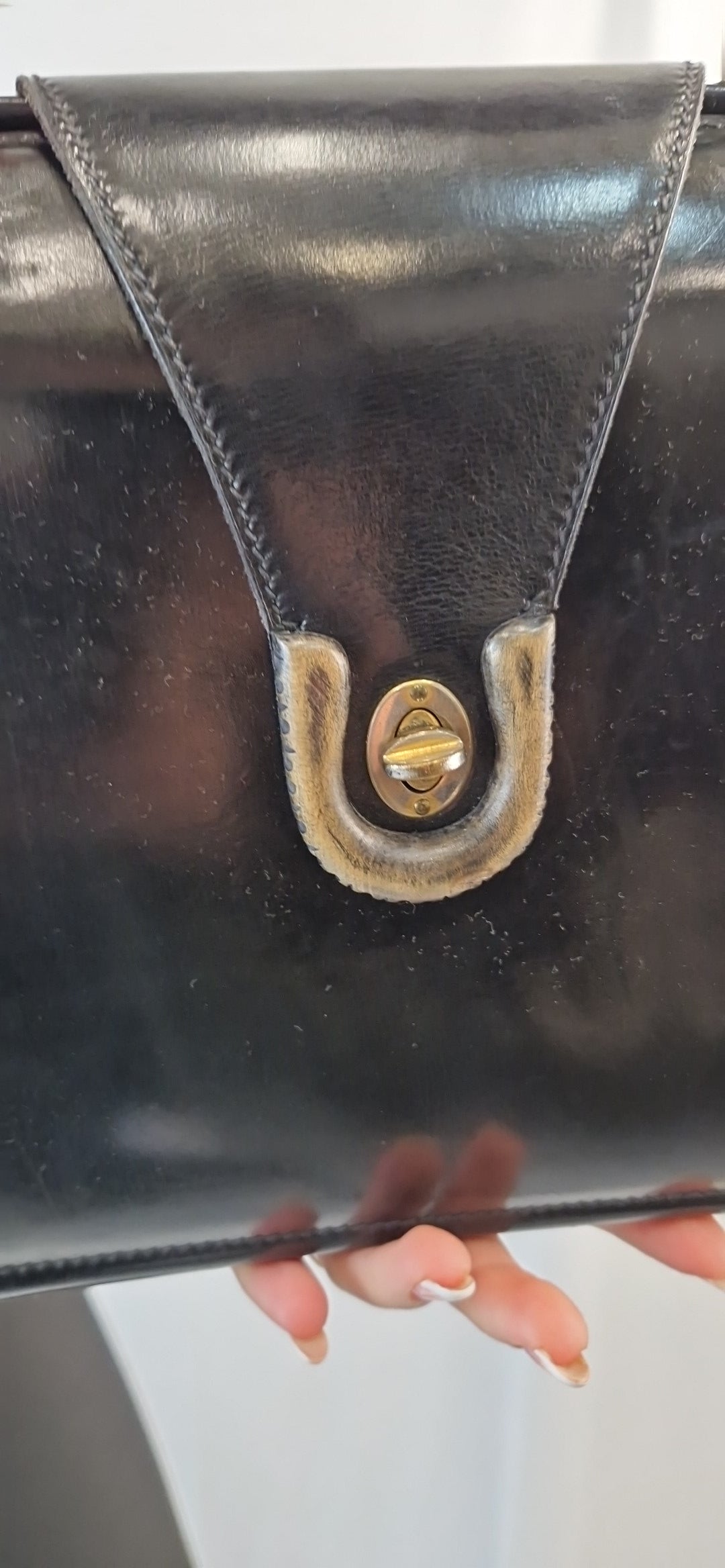 Gucci-Handtasche mit Griffen in Bambusoptik