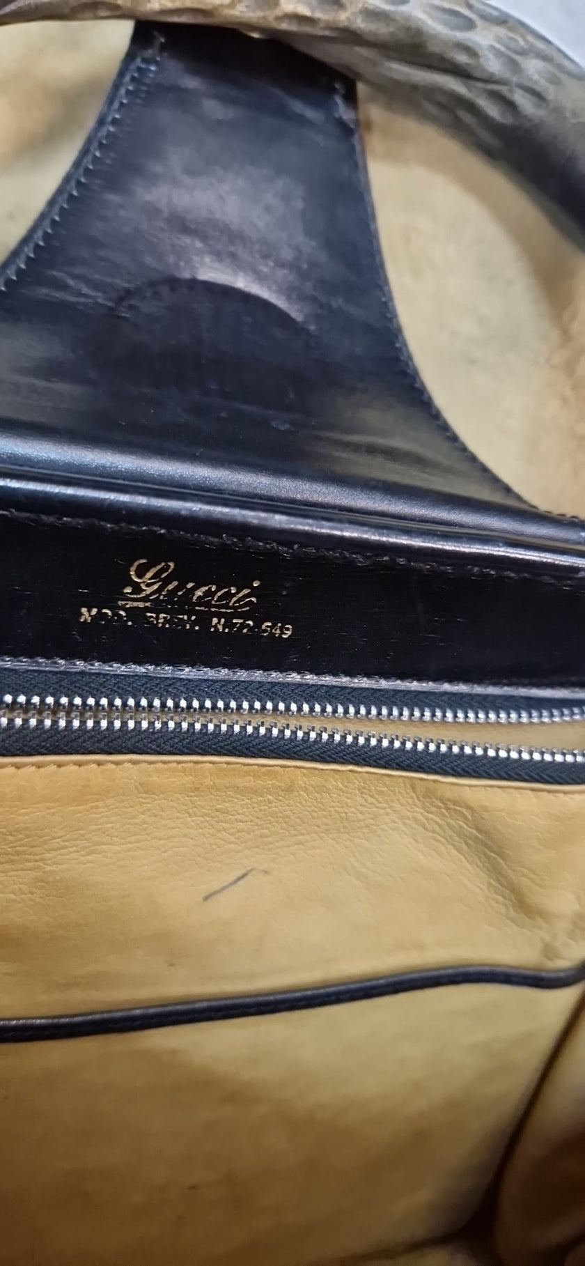 Gucci-Handtasche mit Griffen in Bambusoptik