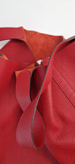 Hermès Picotin Lock 26 Schultertasche aus rotem Leder