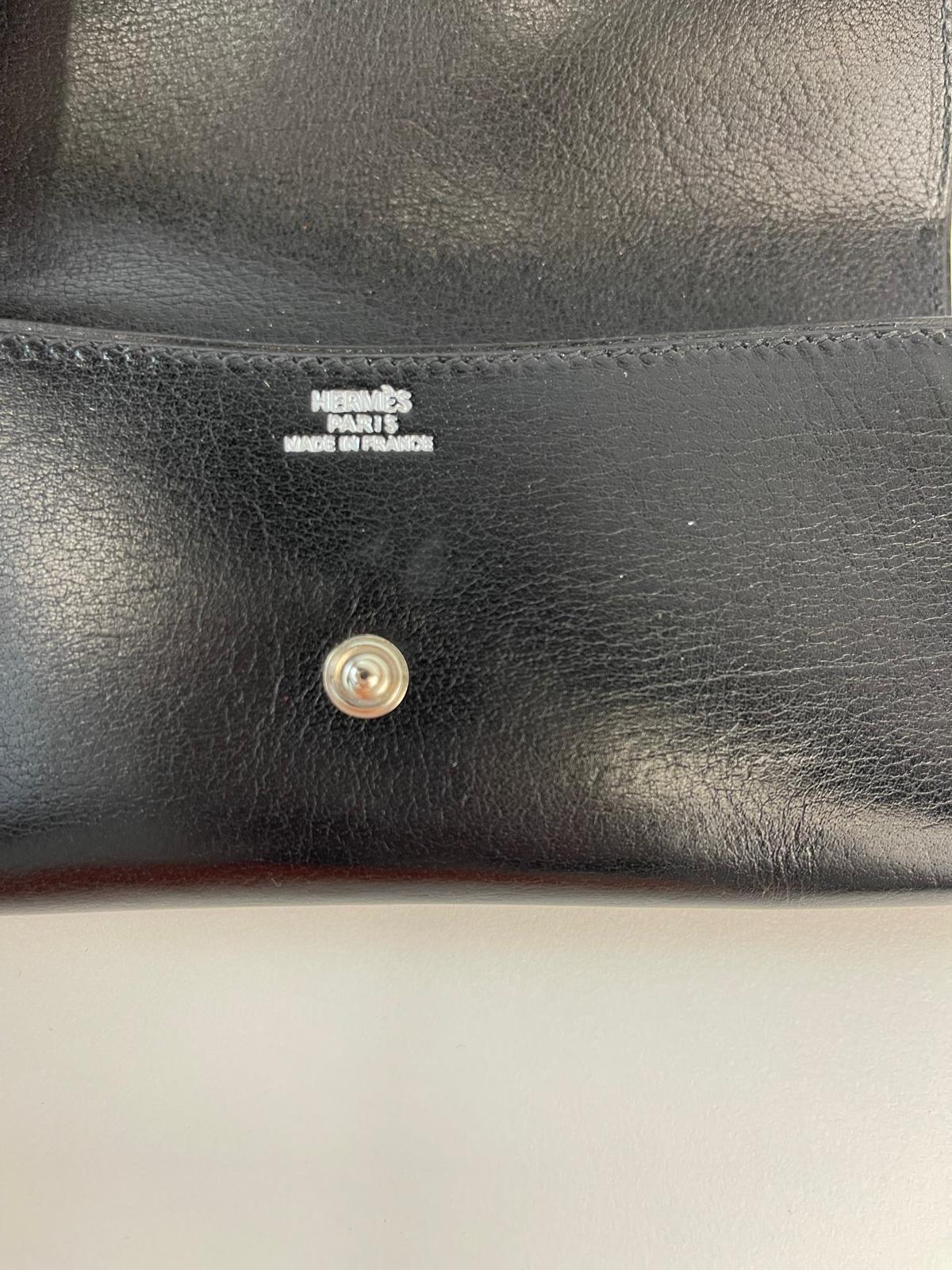 Hermès black glasses case