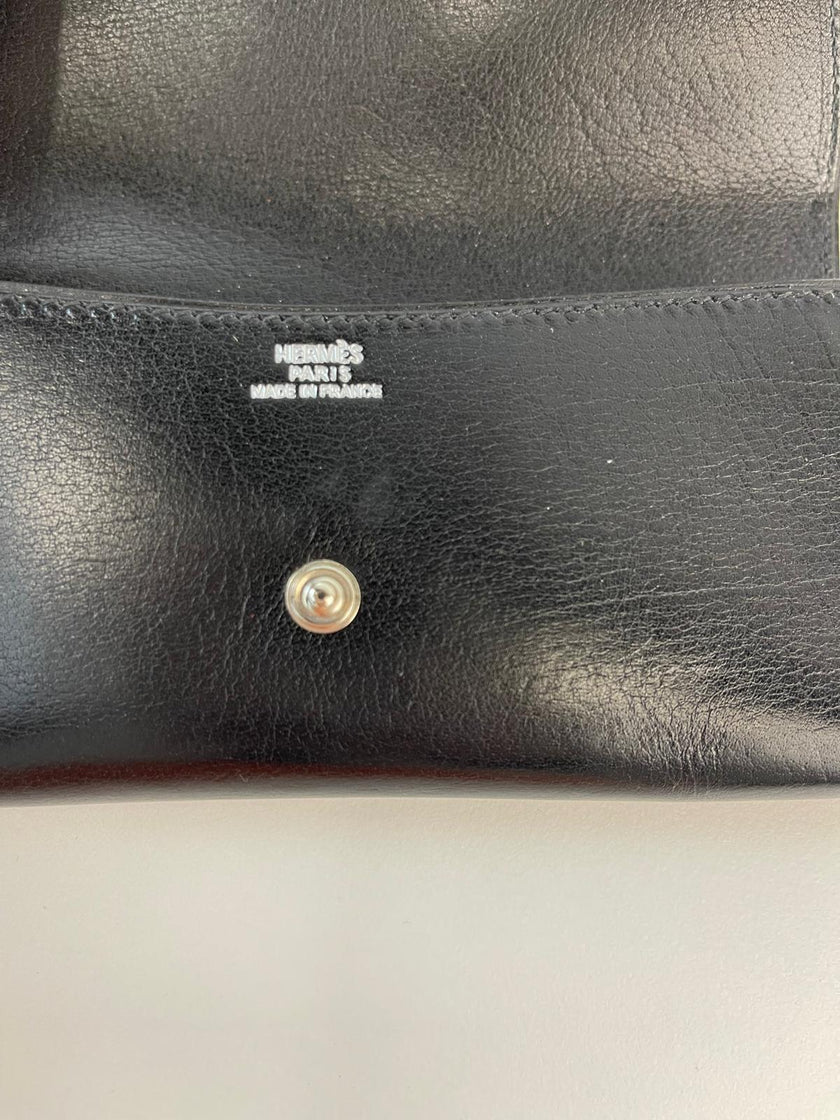 Hermès black glasses case