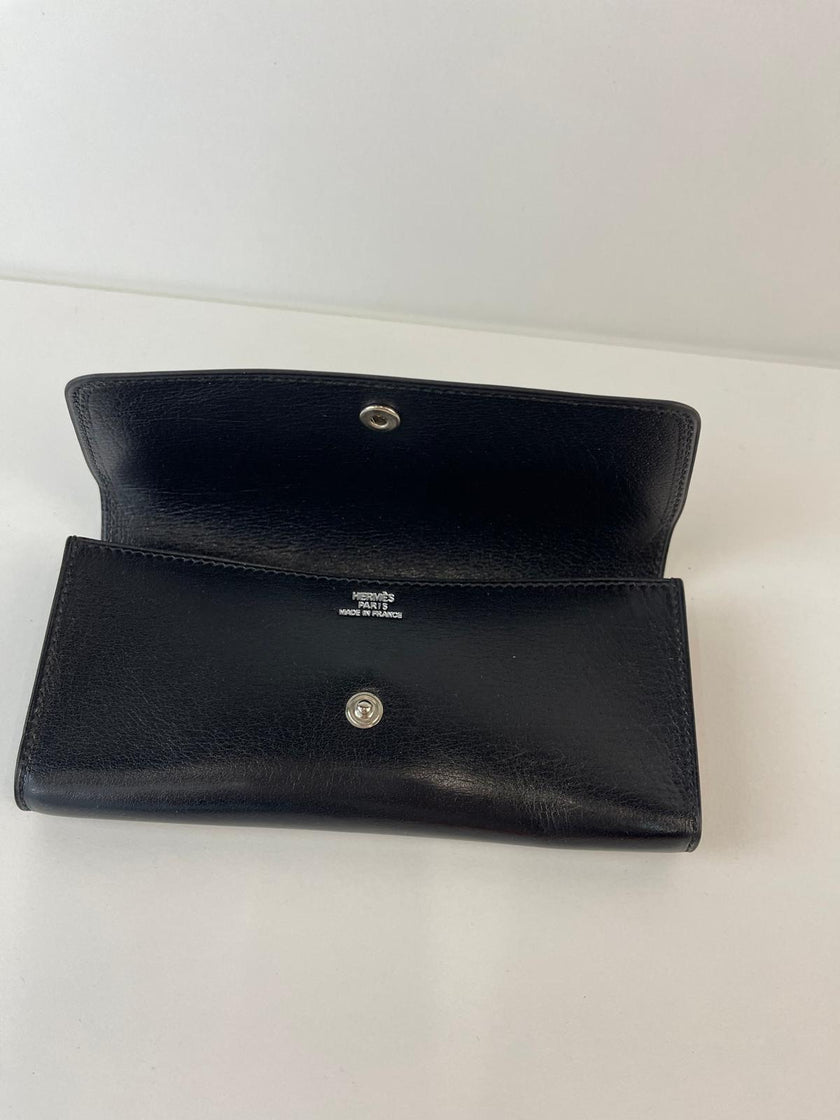 Hermès black glasses case