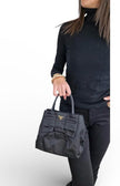 Prada Nylon-Handtasche mit schwarzer Schleife